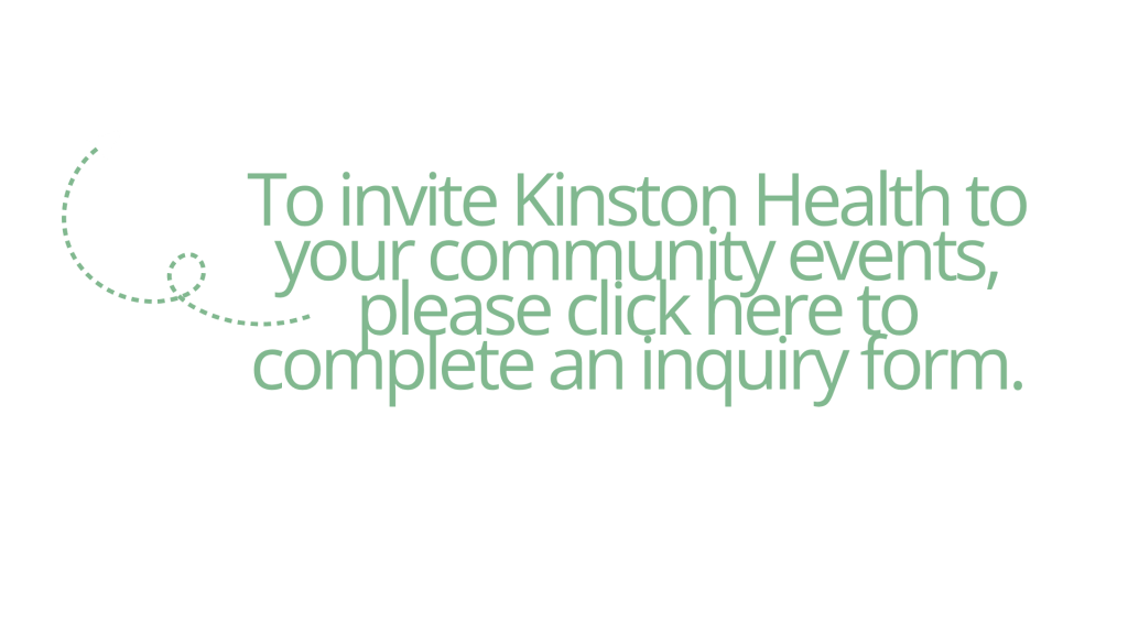 Click above to invite Kinston Health to event